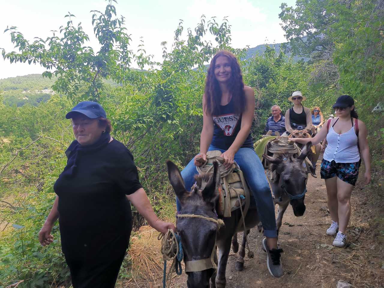Wandeling door Galicica met ezels